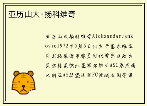 亚历山大·扬科维奇