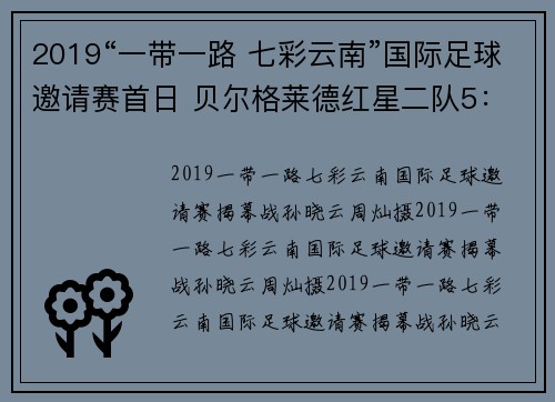 2019“一带一路 七彩云南”国际足球邀请赛首日 贝尔格莱德红星二队5:3胜沙尔克04二队